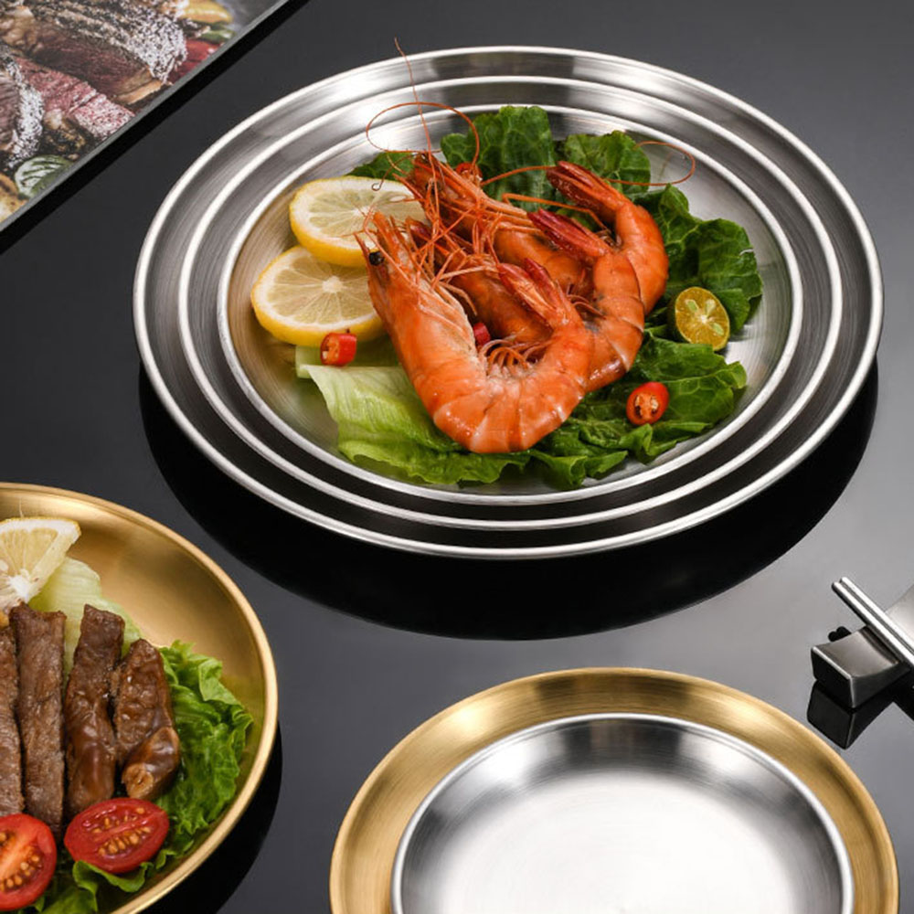 8 ชิ้นโลหะรับประทานอาหารจานสแต - Camping Cooking Plate บทวิจารณ์และราคา