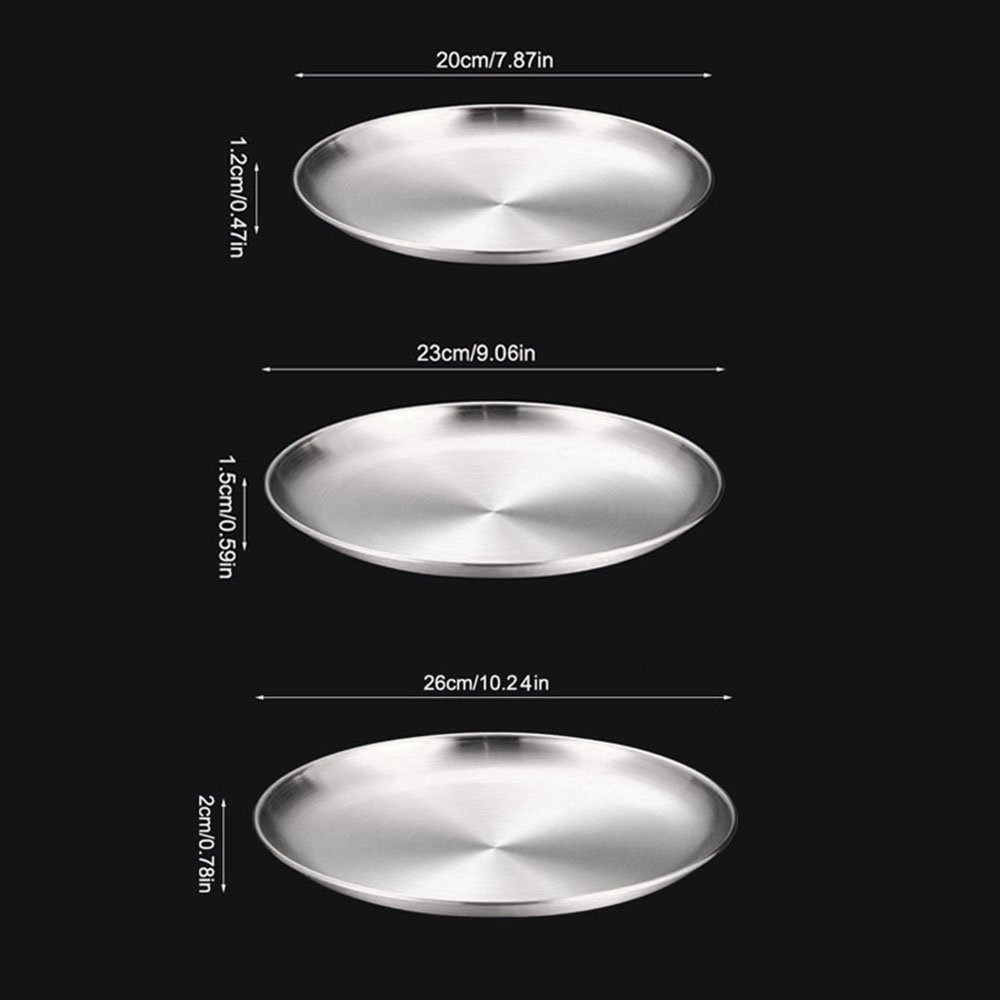 8 ชิ้นโลหะรับประทานอาหารจานสแต - Camping Cooking Plate บทวิจารณ์และราคา