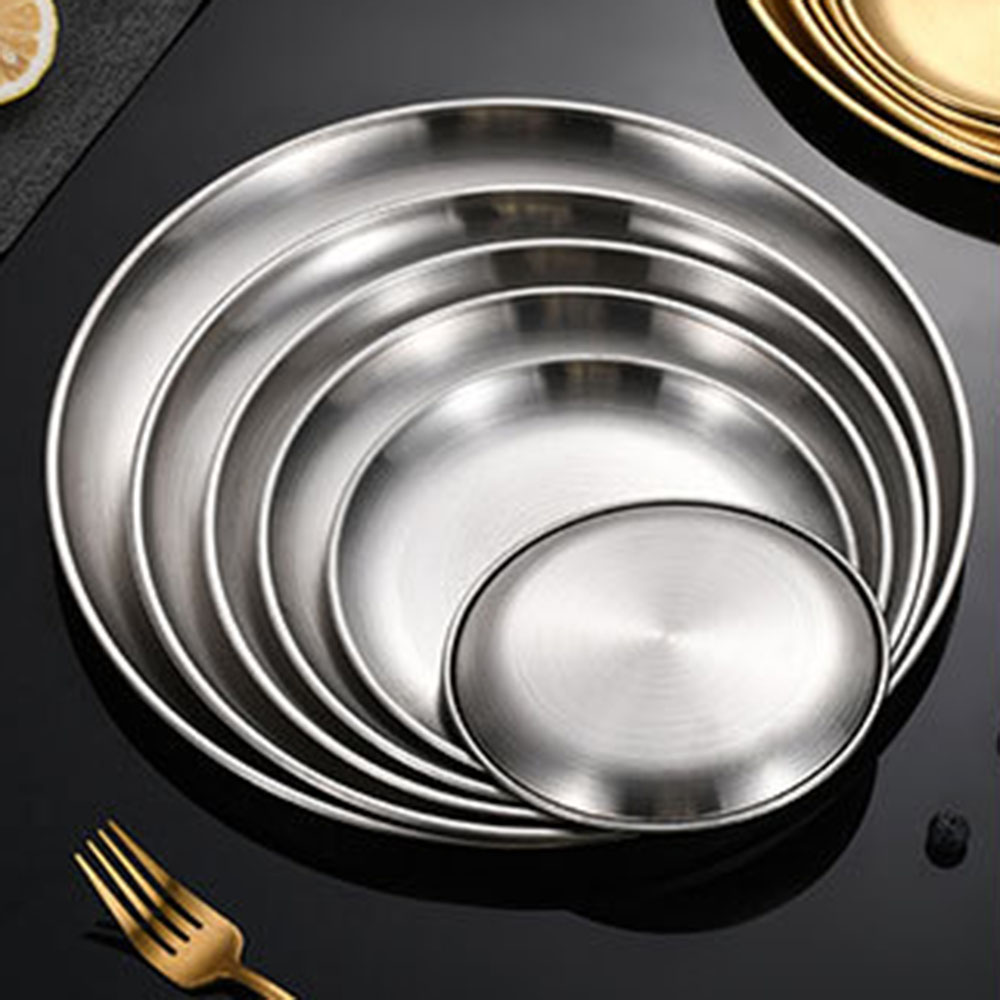 8 ชิ้นโลหะรับประทานอาหารจานสแต - Camping Cooking Plate บทวิจารณ์และราคา