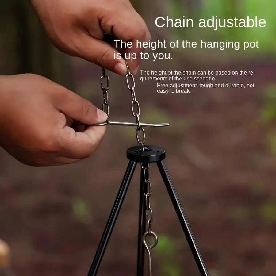 ขาตั้งสามขาสำหรับเตาไฟกลางแจ้ง - Camping Cooking Pot Large บทวิจารณ์และราคา