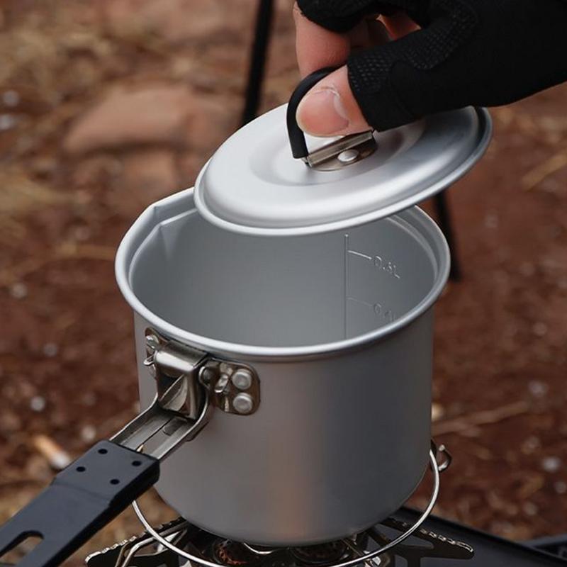 หม้อตั้งแคมป์แบบพับได้ 700 มล. - Camping Lightweight Cooking Pot บทวิจารณ์และราคา