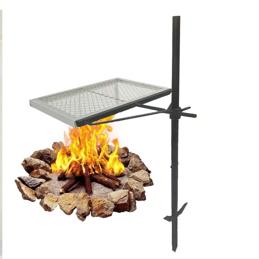 360 °   เตาย่างหมุนปรับระดับได - Camping Cooking Open Fire บทวิจารณ์และราคา