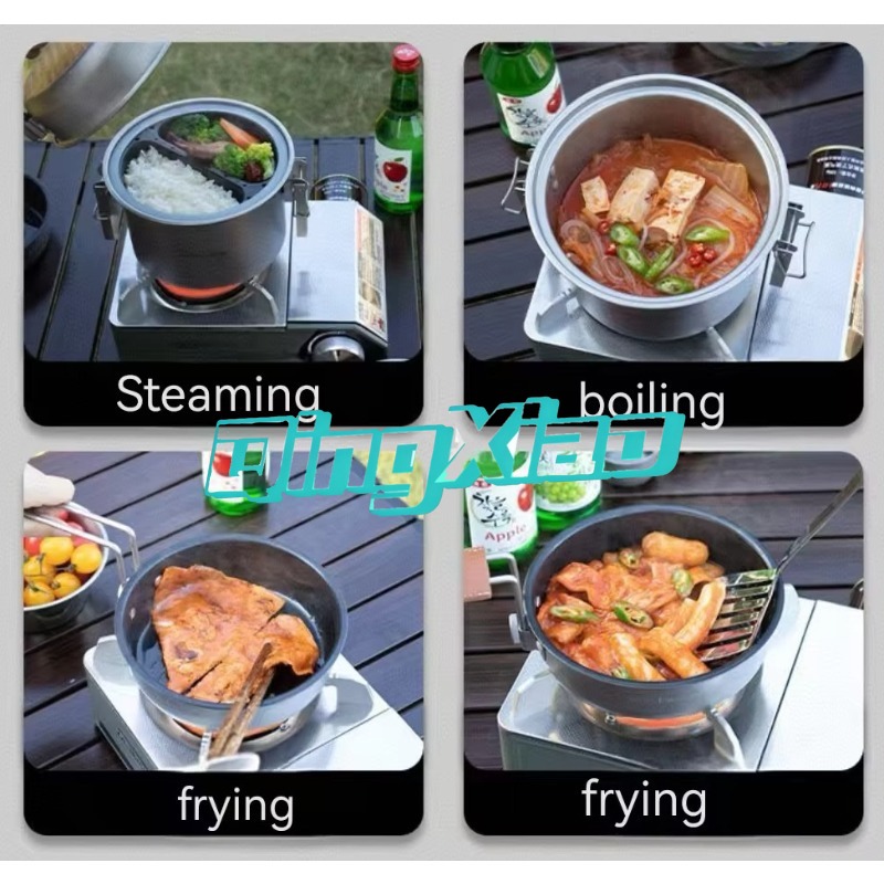 หม้อสแตนเลส 304 สำหรับแคมป์ปิ้ - Camping Cooking Area บทวิจารณ์และราคา