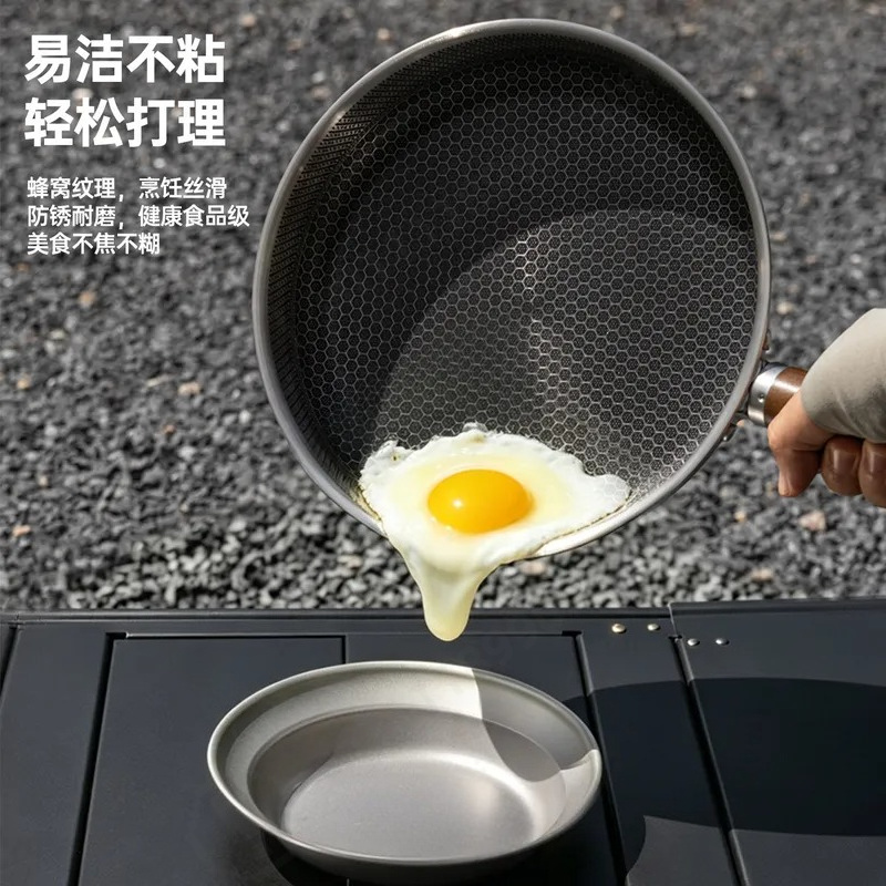 ชุดหม้อสแตนเลสสามชั้นแบบหนาพิเ - Camping Cooking Pot Large บทวิจารณ์และราคา