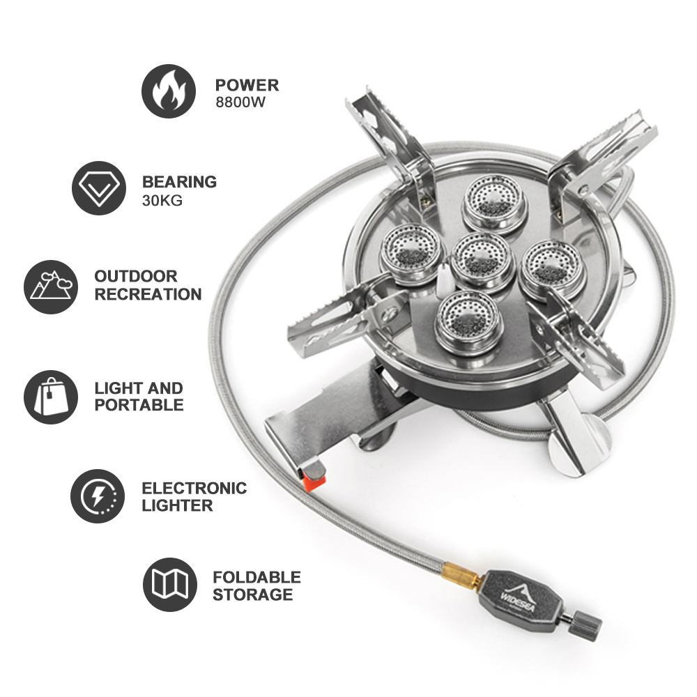 Widesea Camping 5in1 เตาแก๊สกล - Camping Cooking Plate บทวิจารณ์และราคา