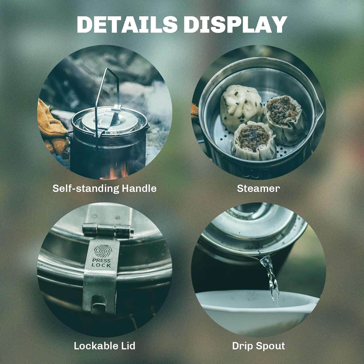 Fire-Maple 1.2L หม้อนึ่งสแตนเล - Camping Cooking Kit บทวิจารณ์และราคา