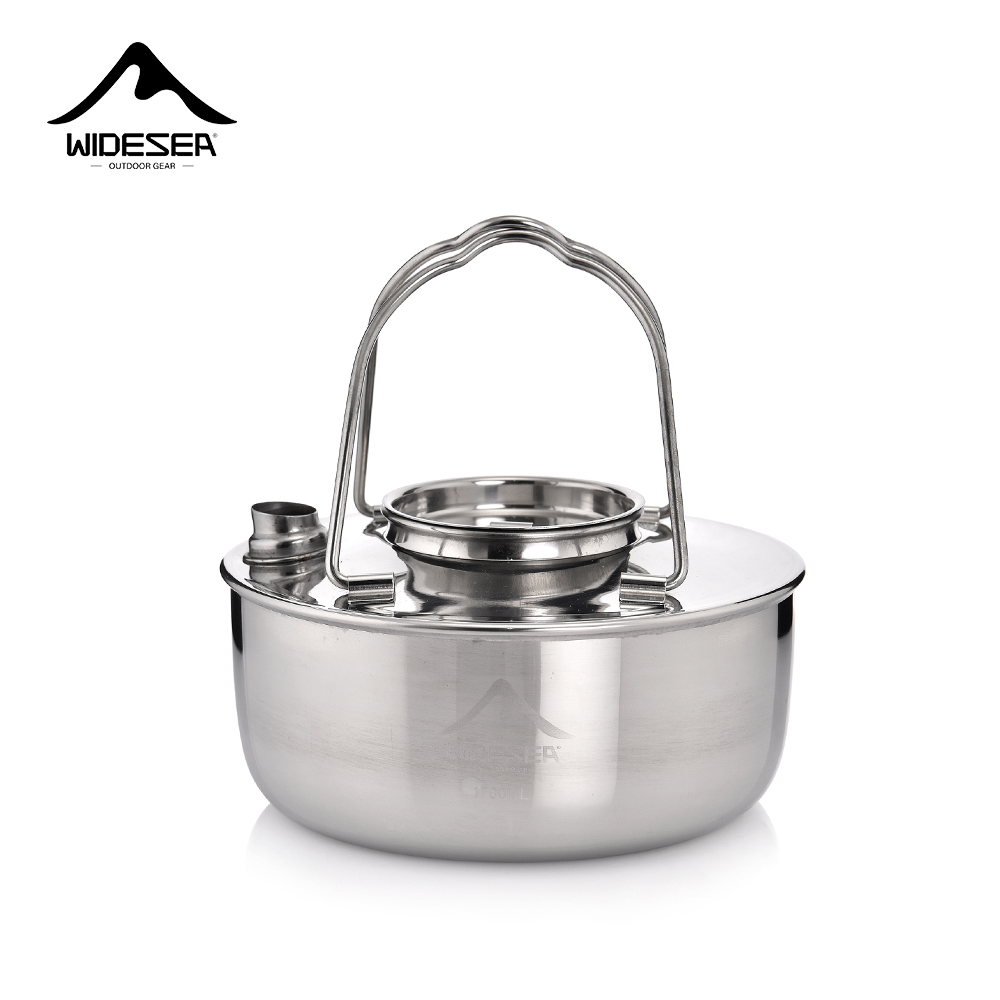 เครื่องครัวสแตนเลสแบบมีรูสั้นส - Camping Cooking Kettle บทวิจารณ์และราคา