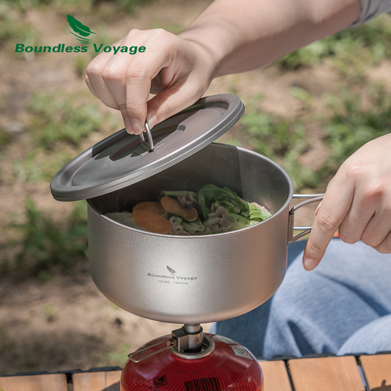 Boundless Voyage ไทเทเนียม Cam - Camping Cooking Lightweight บทวิจารณ์และราคา