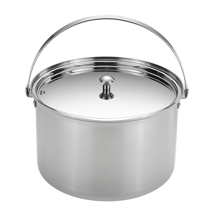 CAMPINGMOON CC-24 หม้อสแตนเลสค - Camping Cooking Pot Large บทวิจารณ์และราคา