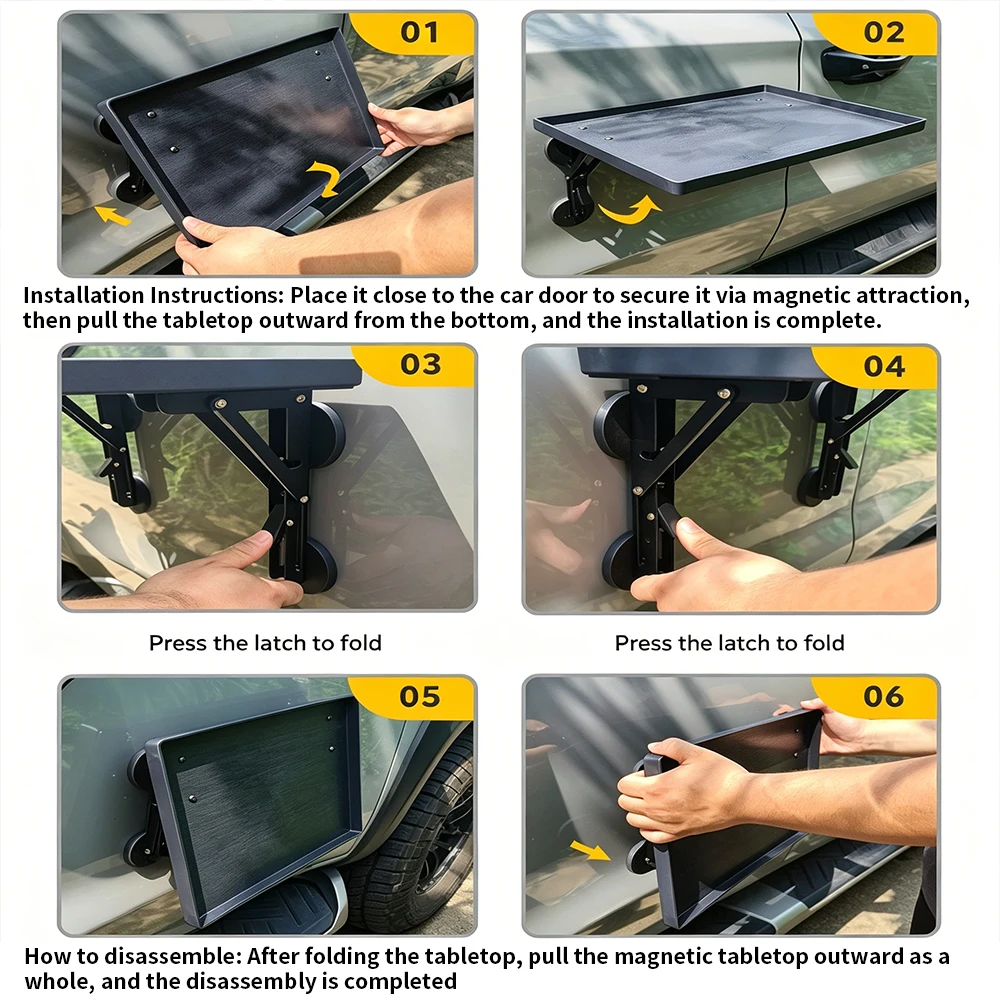 ถาดวางของแบบพับได้สำหรับประตูร - Camping Cooking Table Foldable บทวิจารณ์และราคา