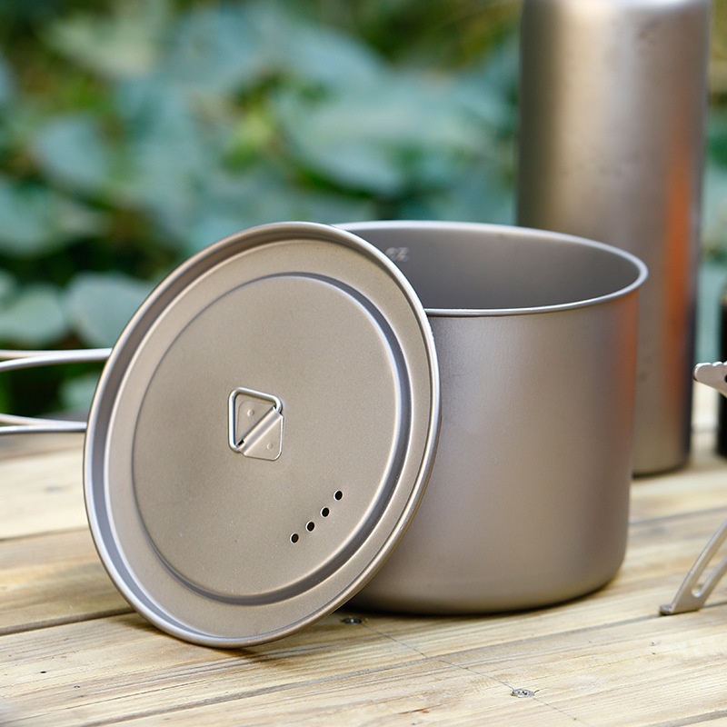 หม้อซุปแขวนกลางแจ้งความจุขนาดใ - Camping Cooking Pot Large บทวิจารณ์และราคา