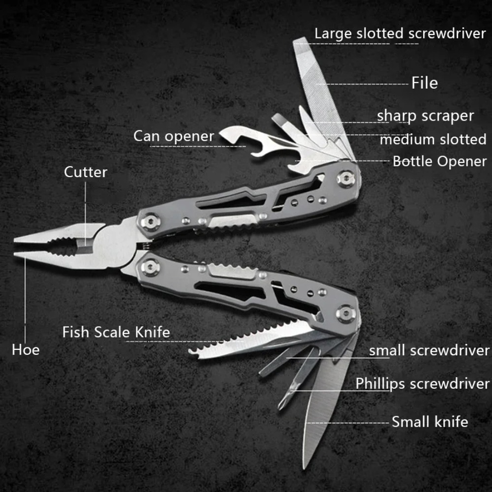 มีดพับอเนกประสงค์สแตนเลสแบบพกพ - Camping Cooking Knife บทวิจารณ์และราคา