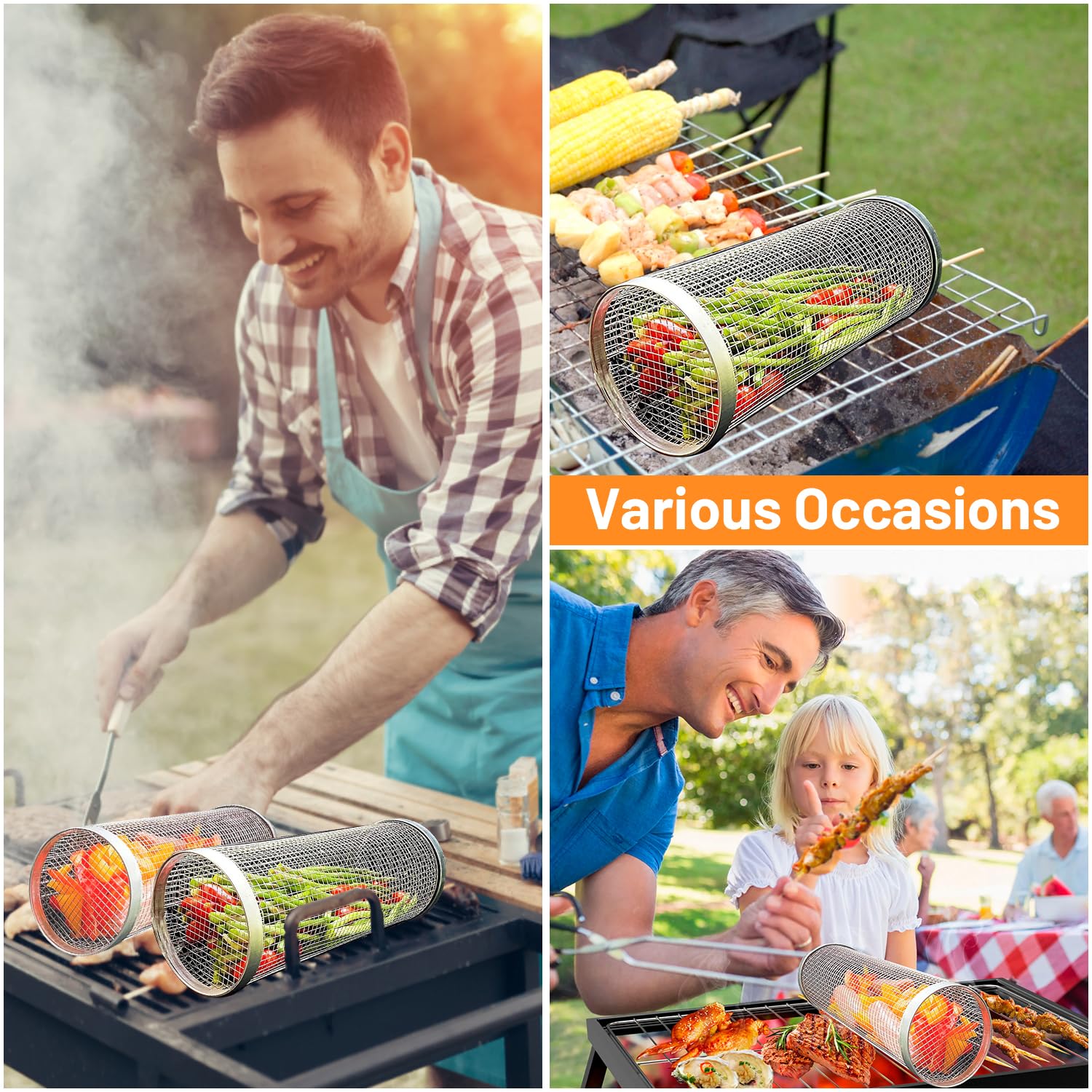 2 ชิ้น Rolling ย่างตะกร้าสําหร - Camping Cooking Trangia บทวิจารณ์และราคา