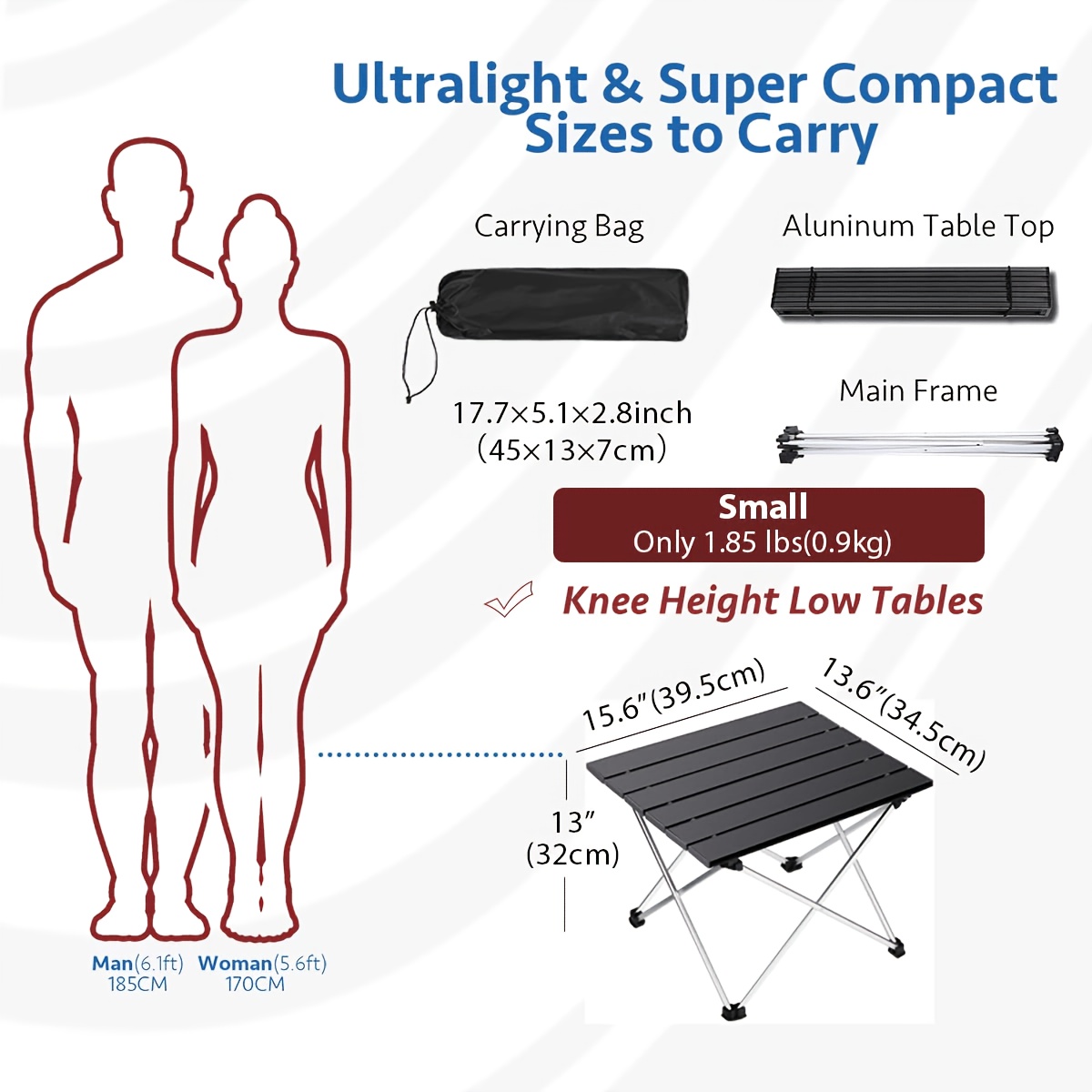 โต๊ะพับได้แบบพกพา น้ำหนักเบา เ - Camping Cooking Lightweight บทวิจารณ์และราคา