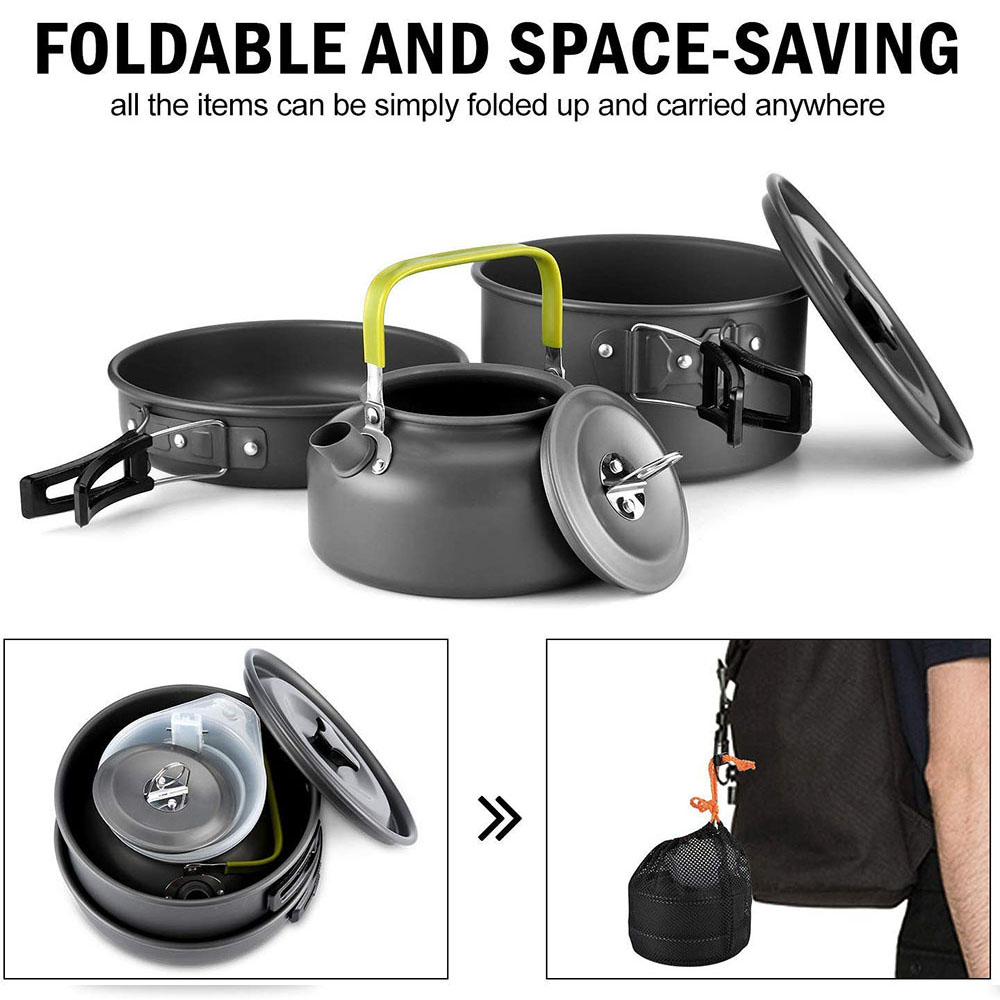 ชุดเครื่องครัวสำหรับตั้งแคมป์ก - Camping Cooking Sets บทวิจารณ์และราคา