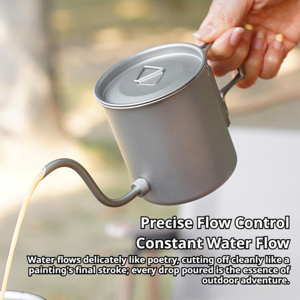 กาต้มน้ำไทเทเนียมบริสุทธิ์ 420 - Camping Cooking Lightweight บทวิจารณ์และราคา