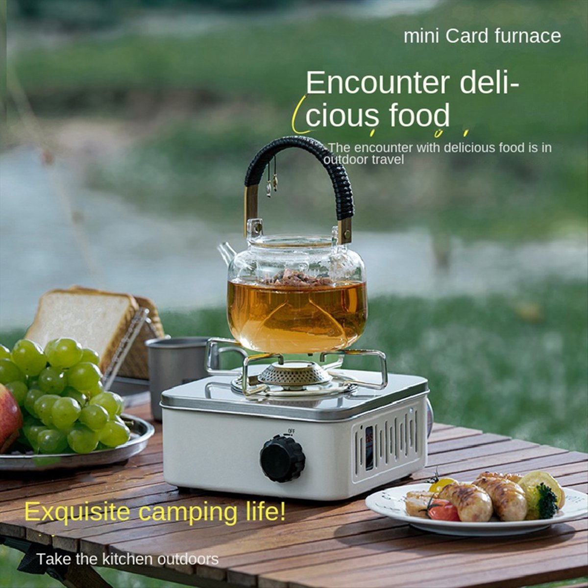 เตาแก๊สปิกนิกสำหรับตั้งแคมป์กล - Camping Cooking Utensil Holder บทวิจารณ์และราคา