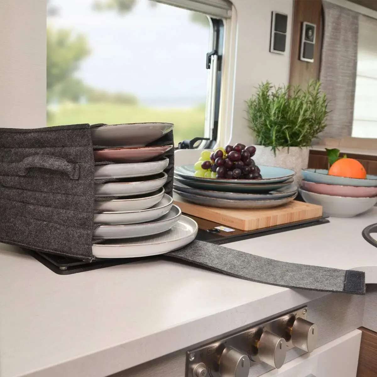 ถุงเก็บจาน ถ้วย แก้ว แบบหนา 1  - Camping Cooking Utensil Holder บทวิจารณ์และราคา