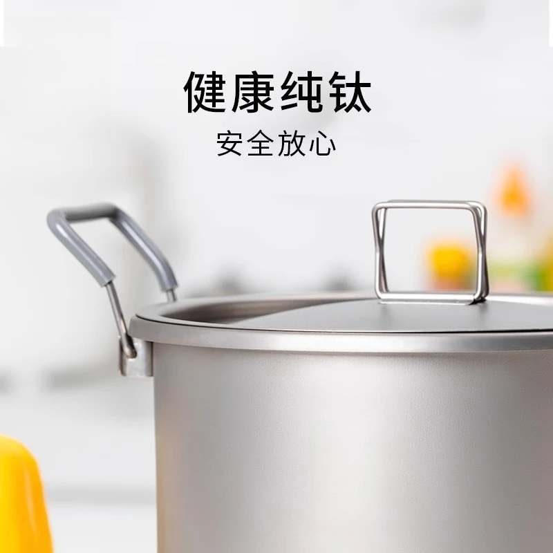 หม้อไทเทเนียม 6 ลิตร พร้อมฝาปิ - Camping Cooking Pot Large บทวิจารณ์และราคา