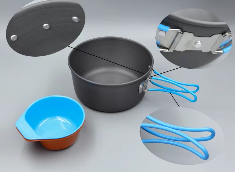 เครื่องครัวตั้งแคมป์แบกเป้หม้อ - Camping Cooking Kit บทวิจารณ์และราคา