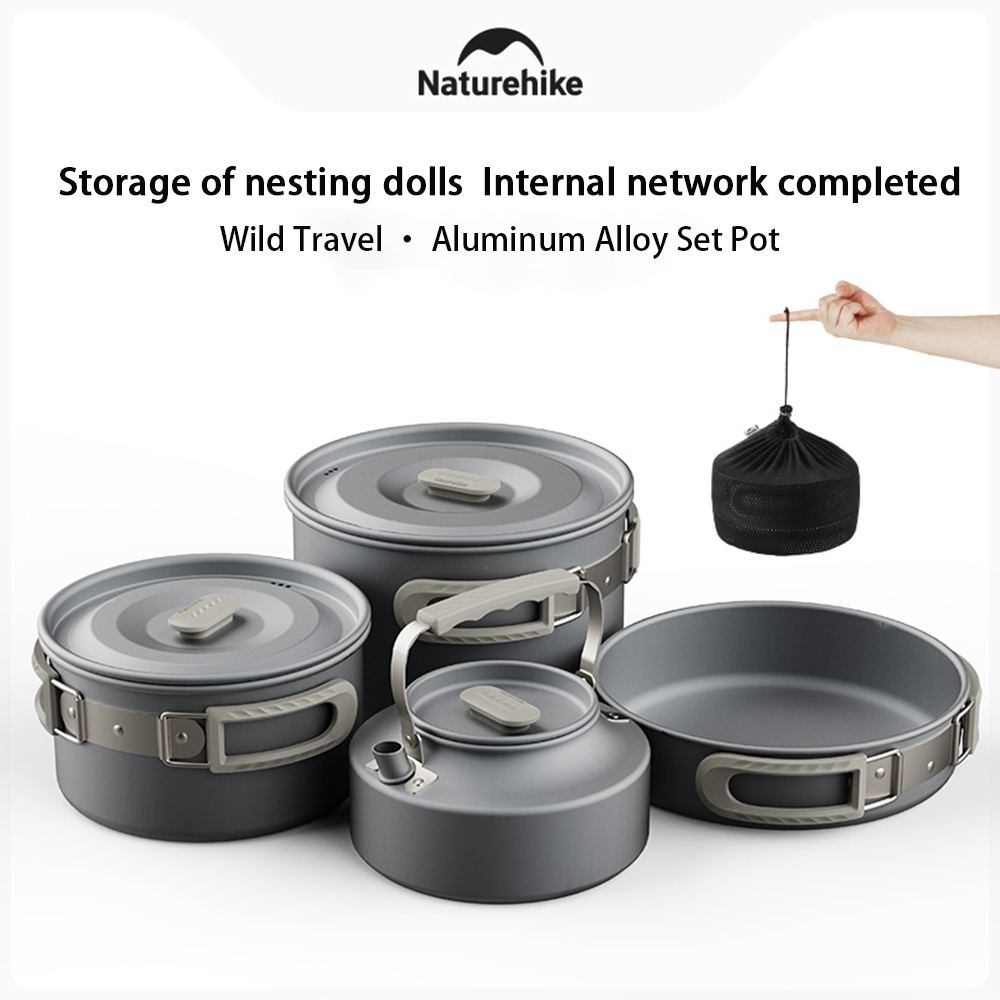Naturehike ชุดหม้อกลางแจ้ง,อุป - Camping Cooking Lightweight บทวิจารณ์และราคา