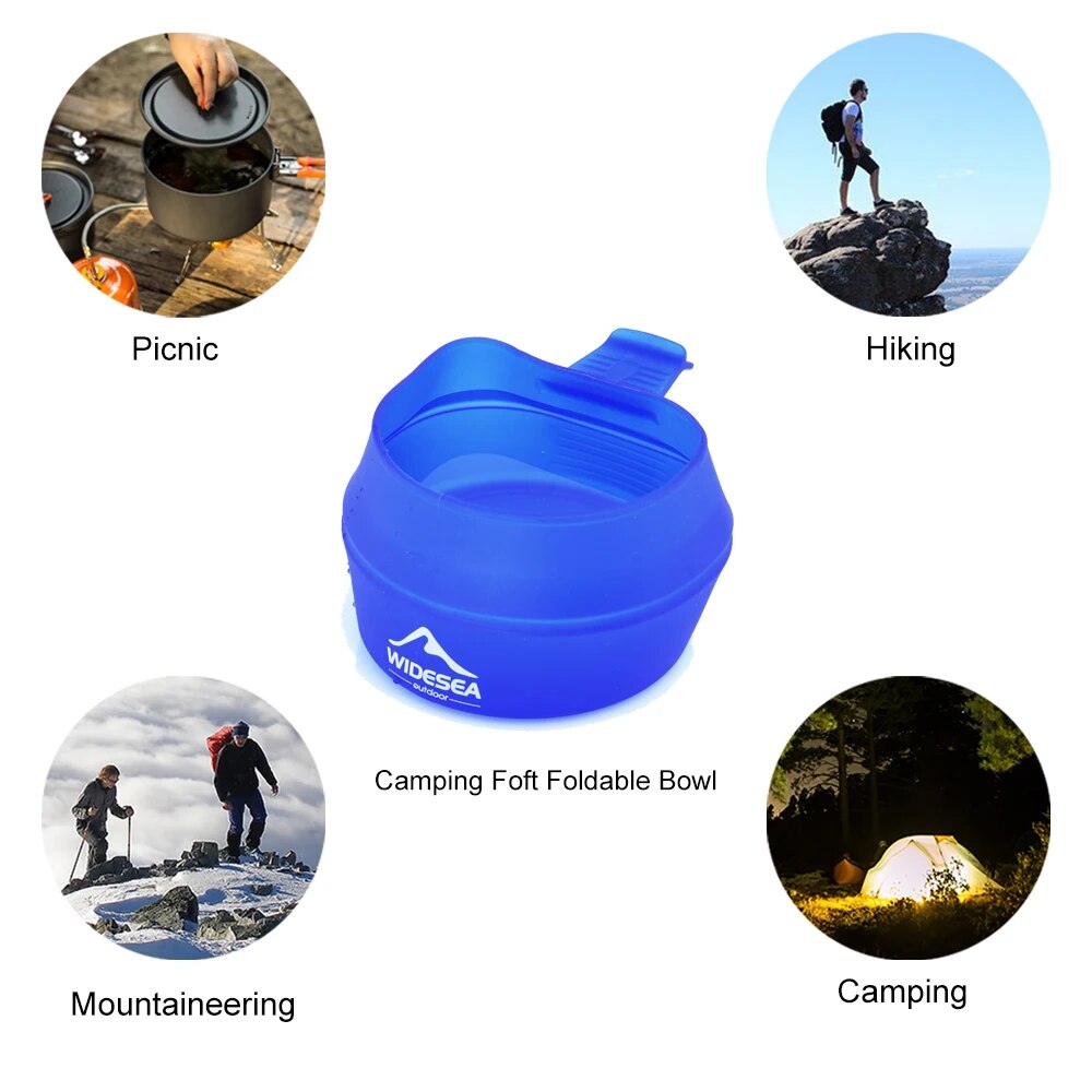 Widesea Camping 250ml พับถ้วยบ - Camping Cooking Utensils Kit บทวิจารณ์และราคา