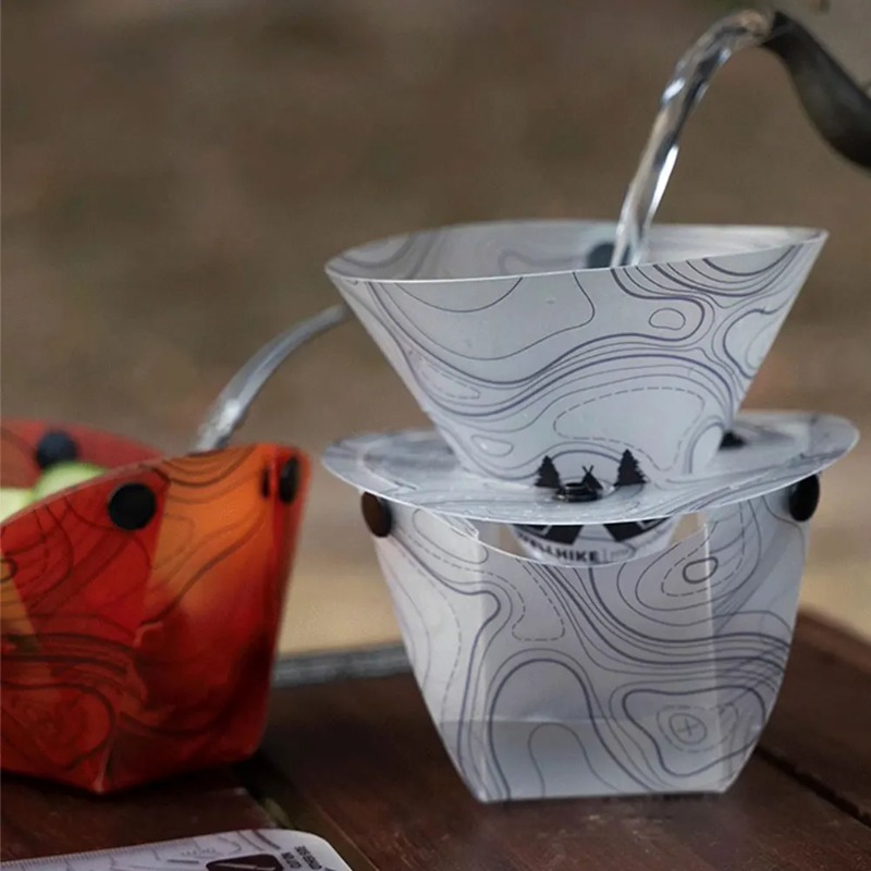 พับบนโต๊ะอาหารแบบพกพาชามจานชาม - Camping Cooking Kit บทวิจารณ์และราคา